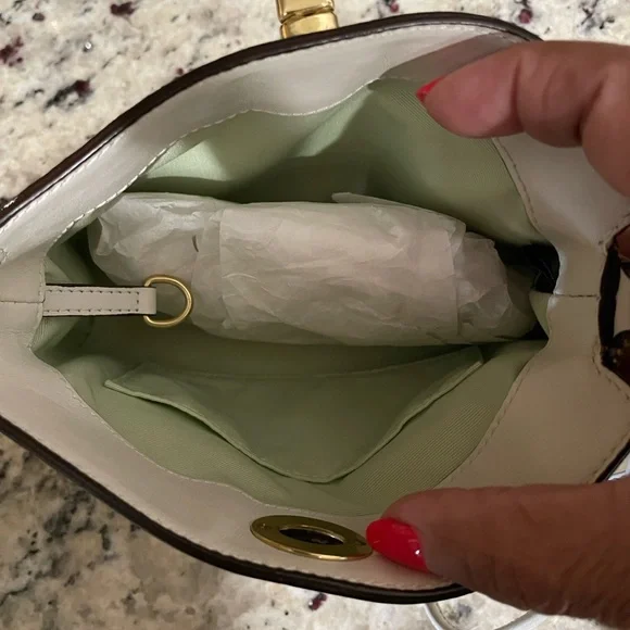 🦋 NWOT Coach Hamptons Signature Tote Capacity Wristlet Never Used White Trim - Picture 5 of 12